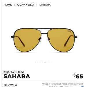 Quay Australia Accessories - Quay x Desi Perkins SAHARA in black/olive USED Quay Australia Accessories - Quay x Desi Perkins SAHARA in black/olive USED